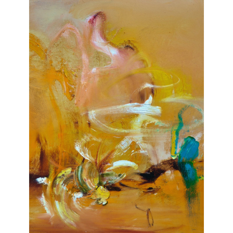 «301 Dawn» par Anne B. Schwartz - peinture encadrée, H 31,25 po x l 25,25 po