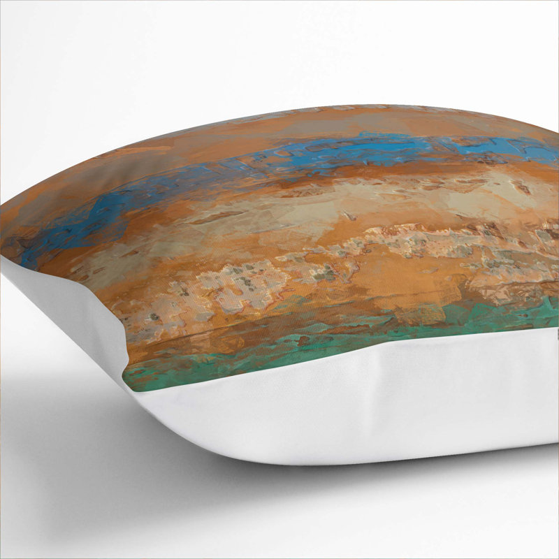 Abstract Square Throw Cushion, 55cm H x 55cm W x 20cm D, White