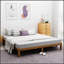 Structure de lit plateforme en bois avec support de lattes en bois robuste, aucun sommier requis, assemblage facile pour plus de confort et de style
