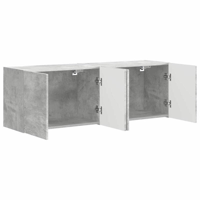 Unfinished TV Stand for TVs up to 28", Concrete Grey