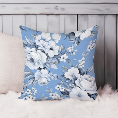 Floral Winter Blue Flowers XVI Shabby Elegance