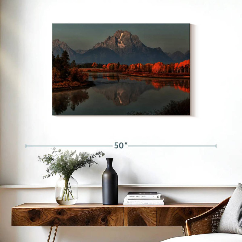 Alvord Grand Teton Sunset Kissed Autumn, H 24 po x l 36 po