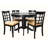 Alexa-Mae 4 - Person Pedestal Dining Set