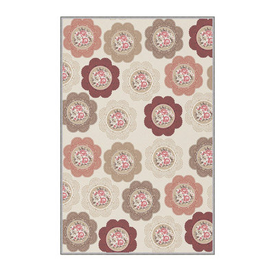 Soft Hall Carpet (2.6 x 4.9 ft), 100% Polyester, 0.3 in Pile Height | Antibacterial, Non-Slip Underside, 650 g/m² | Machine Washable, 3D Digital Print | Perfect for Living Room, Entryway & Bedroom Décor