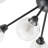 9-light Glass Globe Sputnik Flush Mount