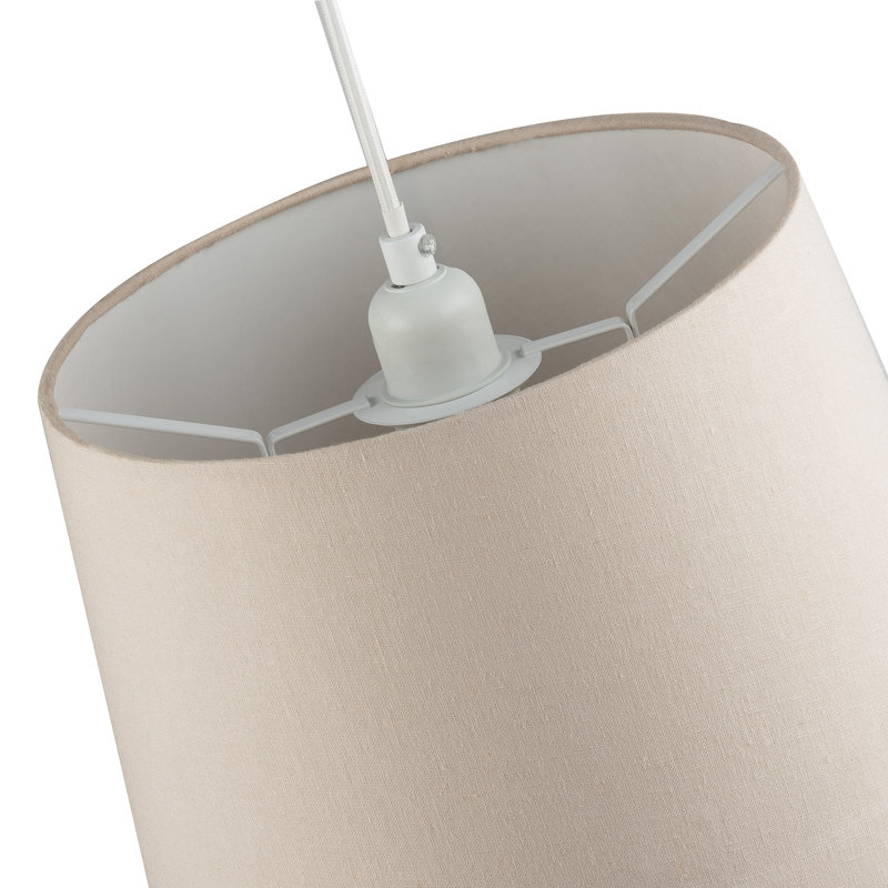 20cm H Drum Lamp Shade ( No Direct Attachment Method ), Beige