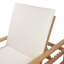 Chaise longue de patio avec coussin et dossier réglable Armani-1738913205