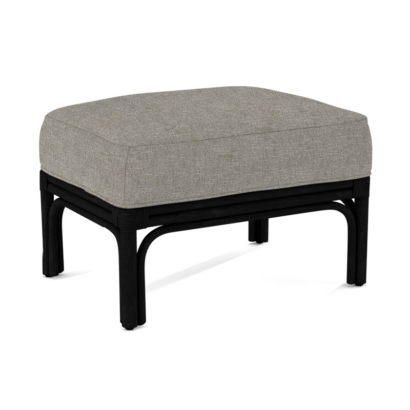 Boca Ottoman, Brown Geometric, 0456-33, Black