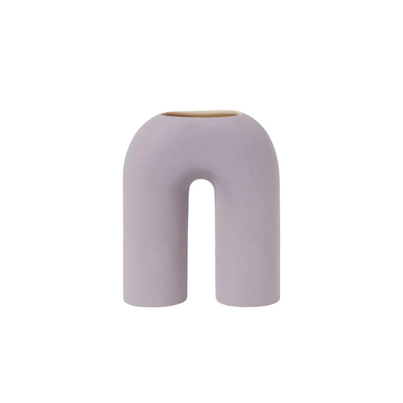 Corprew Ceramic Table Vase, Light Grey, 16cm H x 22cm W x 56cm D