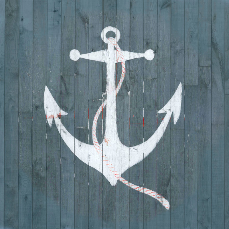 "White Anchor", reproduction sur toile tendue, H 48 po x l 48 po x P 1,5 po