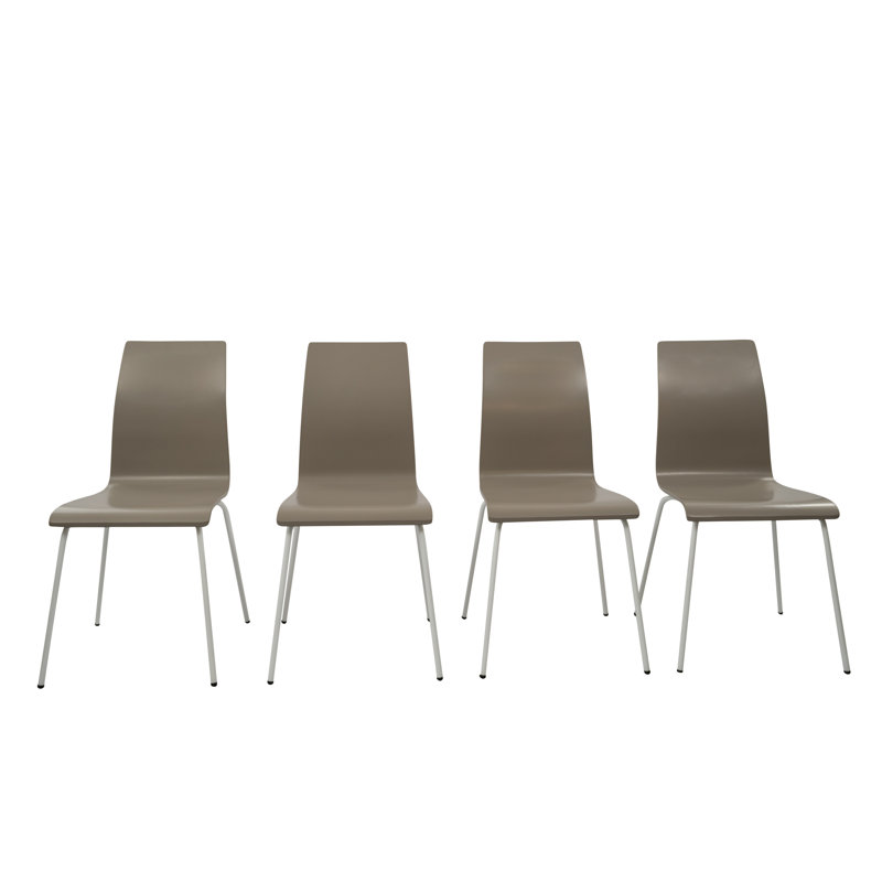 Chaise d'appoint Kayman, Blanc, gris
