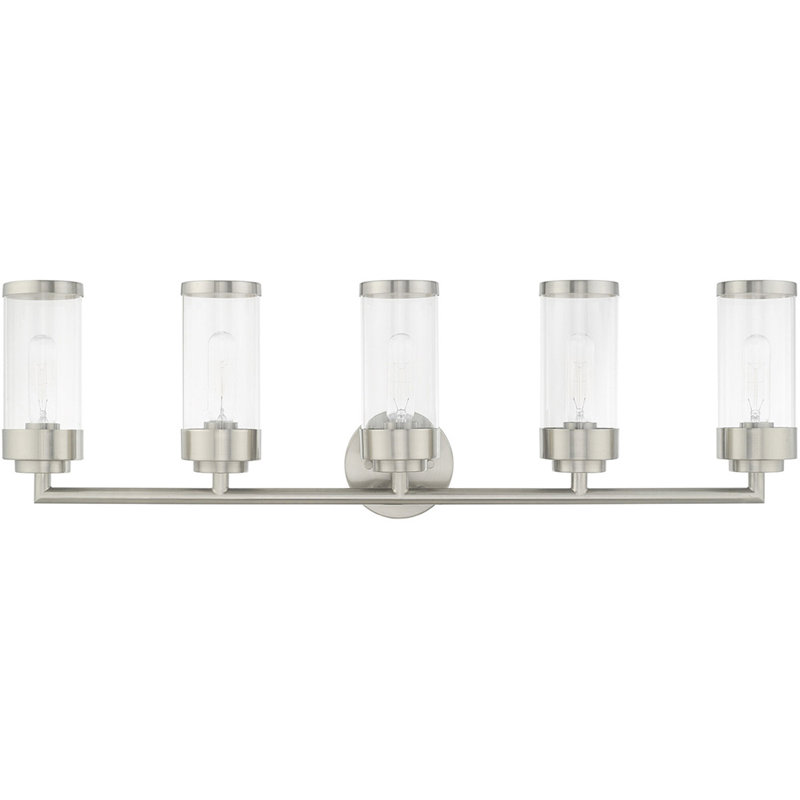 5 - Light Vanity Light, Brushed Nickel