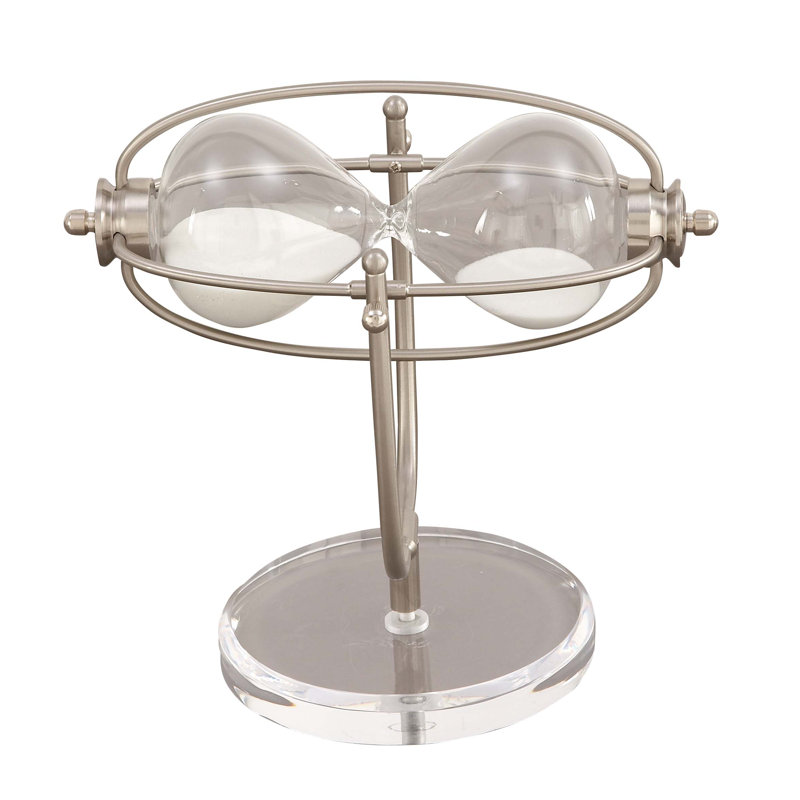 Robles Hourglass, Silver, 19" H x 6" W x 43" D