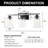 Adwait 3 - Light Dimmable Vanity Light