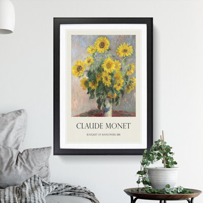 Bouquet of Sunflowers by Pierre-Auguste Renoir - Framed Print