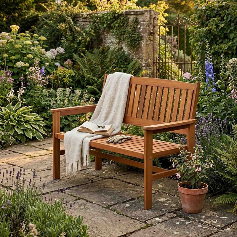 Solid Wood Outdoor Bench