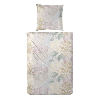 Ariaana Cotton Floral Duvet Cover Set with Pillow Shams