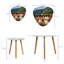 Ensemble de 2 tables basses gigognes Triangle