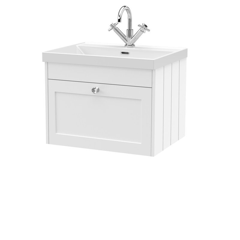 Mankato Bathroom Vanity, Satin White, 610 cm