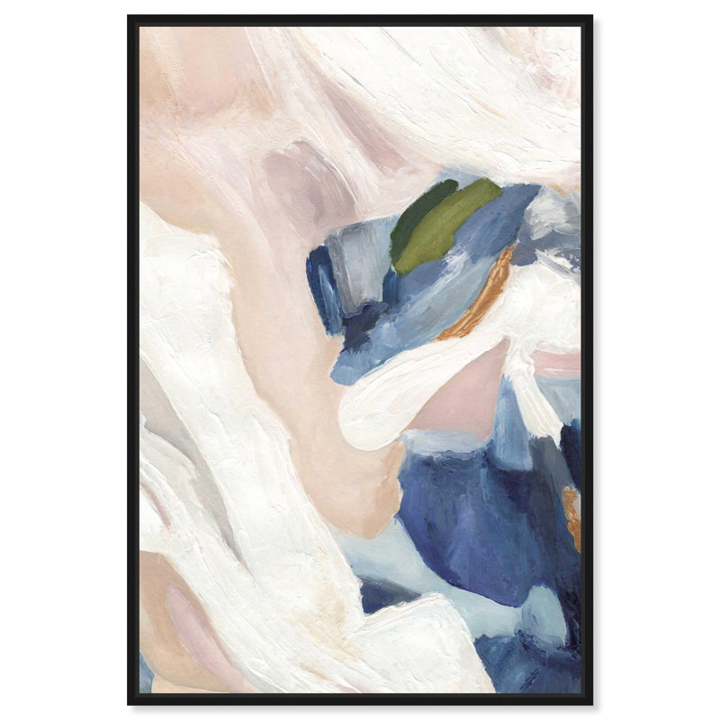 Reproduction pastel sur toile "Early Reflections" par Art Remedy, Cadre noir, H 16 po x l 11 po