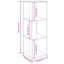 Grandos 100cm H x 33cm W Corner Bookcase-1752905486