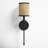 Drax 1-Light Wall Sconce In Matte Black