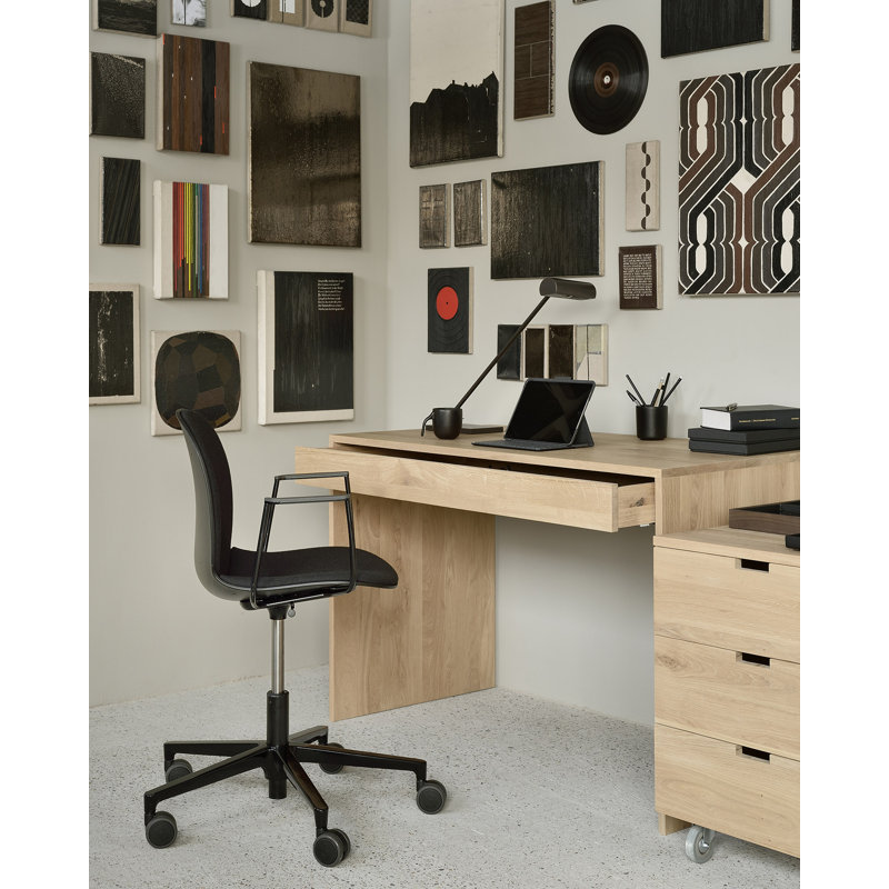 Wave Solid Wood Writing Desk