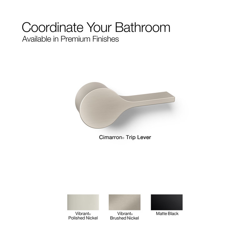 Right-Hand Trip Lever, Vibrant Brushed Nickel