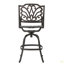 Tabouret pivotant en fonte d'aluminium
