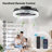 16'' Smart LED Ceiling Fan with Light and Remote APP Control-821690361