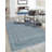Lori Baft Gray Handmade Wool Blueish Gray Transitional Solid Area Rug-1174531613