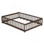 Lit simple au sol avec clôture et porte, lit au sol avec barrières de sécurité-1032673064-1032673068