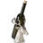 1 Bottle Tabletop Wine Bottle Rack Silver