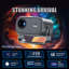 Projecteur à cardan compact A10, projecteur portable HD 4k Home