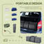 2 lits de camping pliants avec sac de couchage, lit gonflable, oreillers et sac de transport