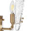 Applique murale à bras en acier 2 lumières Beesley