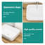 Lavabo de salle de bain rectangulaire en céramique 20 po x 15 po en blanc - Design moderne élégant, teint, installation au-dessus du comptoir pour plusieurs endroits