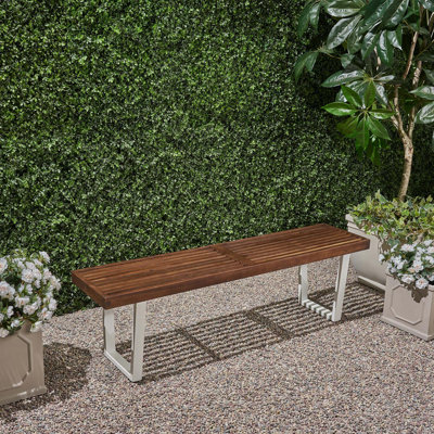 Banc de pique-nique d'extérieur en bois d'acacia