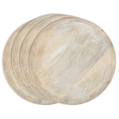 Sousplat Collection Mango Wood No Pattern Charger