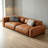 Brown Genuine Leather Modular Sofa