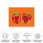 "Peppers bologares sur orange" sur toile-98095665