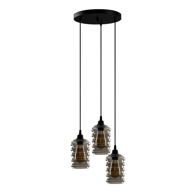 Luminaire suspendu grappe 3 lumières Otsego