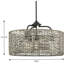 Luminaire suspendu tambour unique à 4 lumières