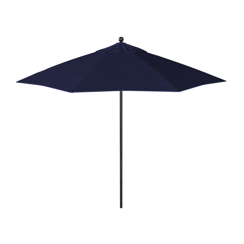 Parasol de marché octogonal 9 pi Ilsa, Toile performance bleu marine