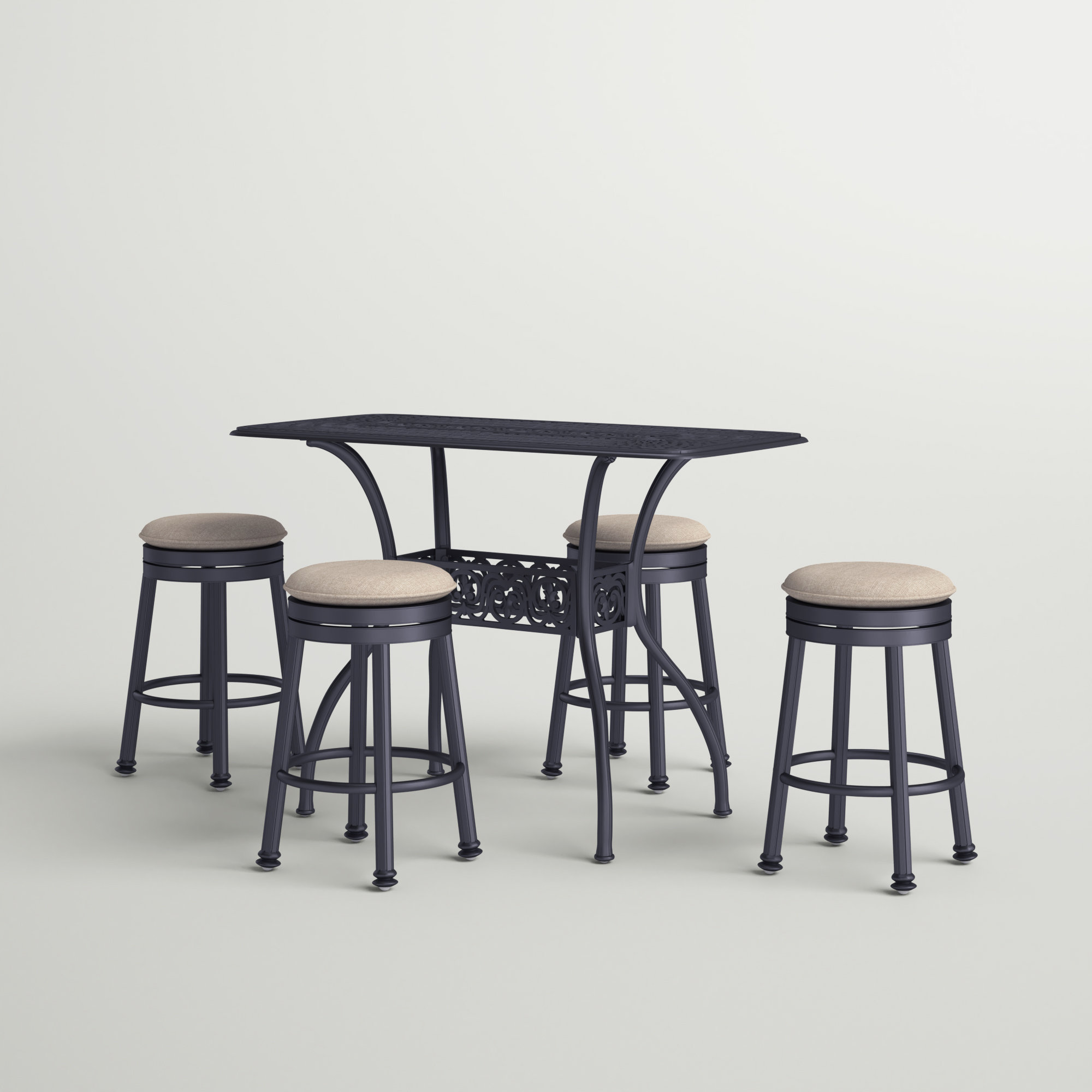 Rectangular bar stool online cushions