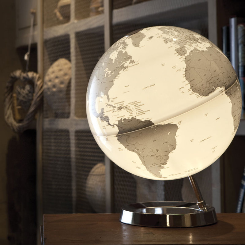 Plastic / Acrylic Tabletop Globe, Coral 