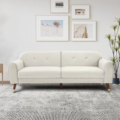 75.5" Velvet Sofa