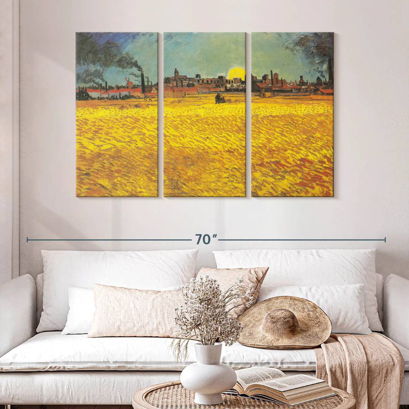 Alvord Wheat Field At Sunset, 32" H x 50" W