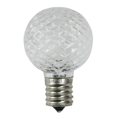 Faceted LED G40 Christmas Replacement Bulbs