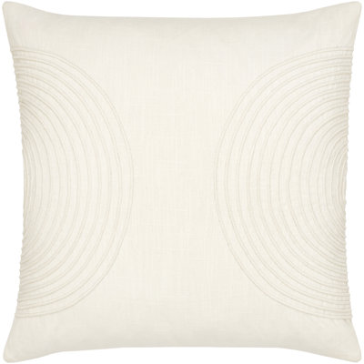 Rida Embroidered Cotton Throw Pillow